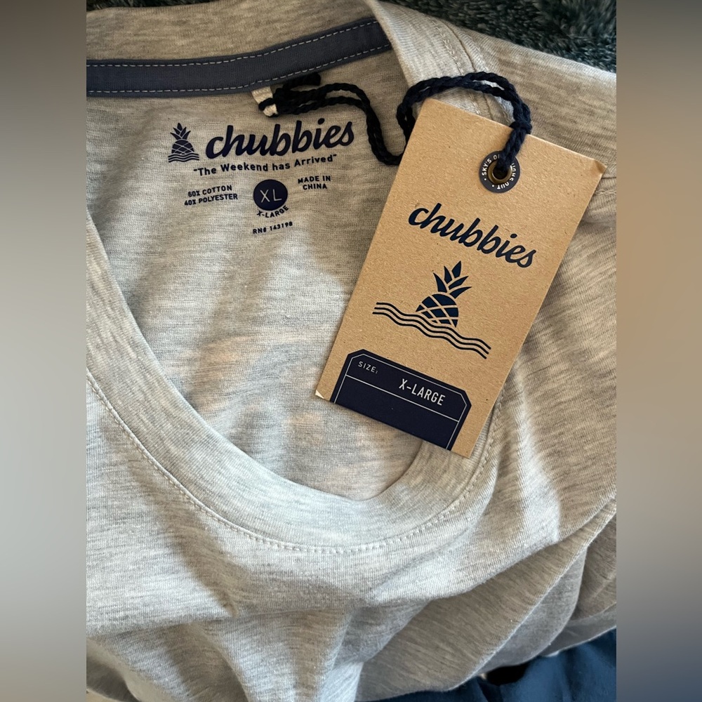 NWT Chubbies Gray Short Sleeve TShirt Size XL - Picture 5 of 7